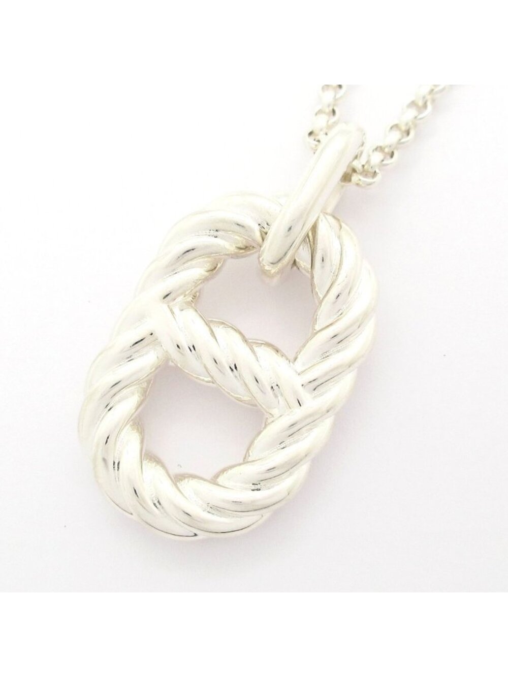 Hermes Necklace Chaine D'ancre Area II GM Silver Twist
